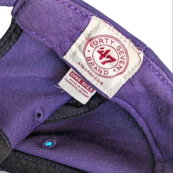 Vintage Los Angeles Lakers Basketball 47 Hardwood Classics Edition 1990's Hat - Picture 13 of 14